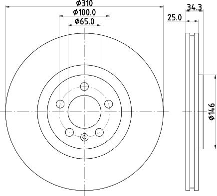 Mintex MDC2697 - Bremsscheibe alexcarstop-ersatzteile.com