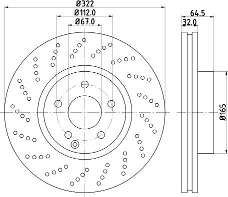 Mintex MDC82053C - Bremsscheibe alexcarstop-ersatzteile.com