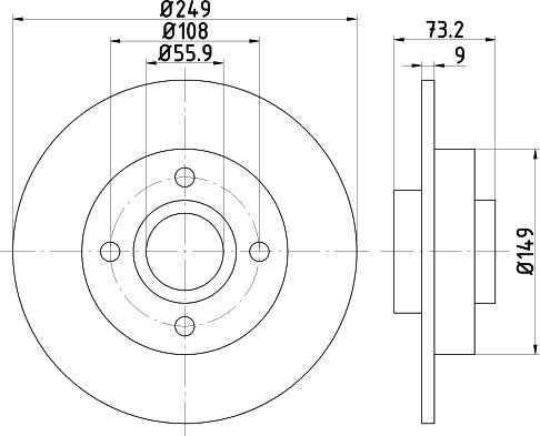 Mintex MDC2031 - Bremsscheibe alexcarstop-ersatzteile.com