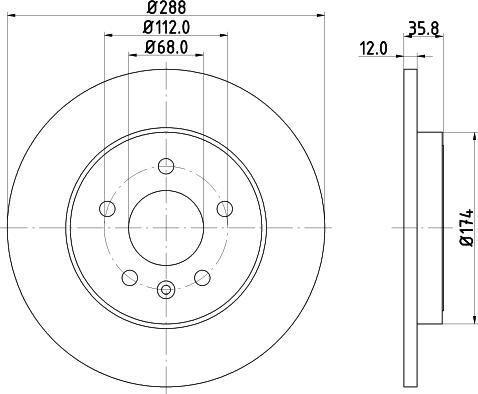 Mintex MDC2162 - Bremsscheibe alexcarstop-ersatzteile.com