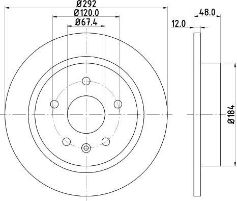 Mintex MDC2189C - Bremsscheibe alexcarstop-ersatzteile.com