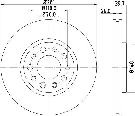 Mintex MDC2258 - Bremsscheibe alexcarstop-ersatzteile.com