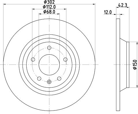 Mintex MDC2281 - Bremsscheibe alexcarstop-ersatzteile.com