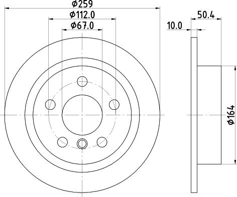 Mintex MDC2727 - Bremsscheibe alexcarstop-ersatzteile.com