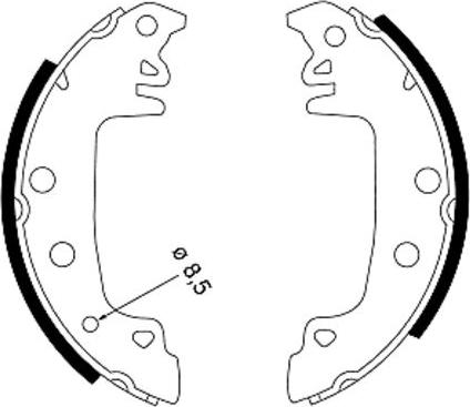 Mintex MFR160 - Bremsbackensatz alexcarstop-ersatzteile.com