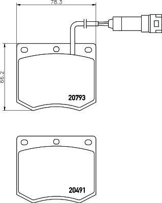 Brembo P24010 - Bremsbelagsatz, Scheibenbremse alexcarstop-ersatzteile.com