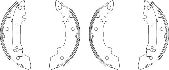 Mintex MSK015 - Bremsbackensatz alexcarstop-ersatzteile.com