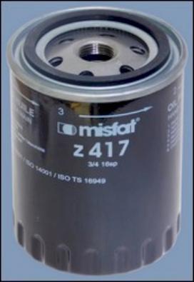 MISFAT Z417 - Ölfilter alexcarstop-ersatzteile.com