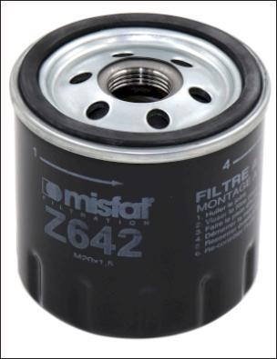 MISFAT Z642 - Ölfilter alexcarstop-ersatzteile.com