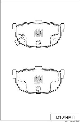 Mintex MHB1073 - Bremsbelagsatz, Scheibenbremse alexcarstop-ersatzteile.com