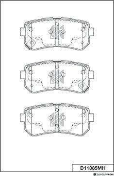 Automotor France ABP5819 - Bremsbelagsatz, Scheibenbremse alexcarstop-ersatzteile.com