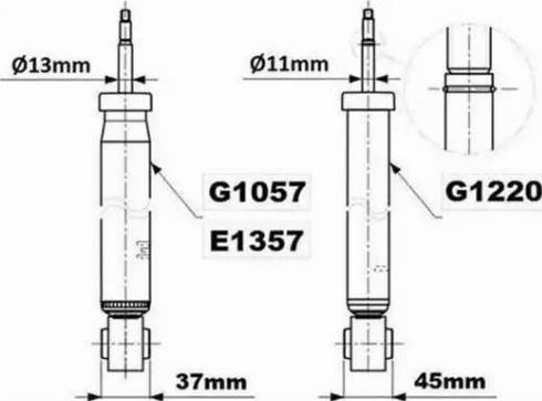 Monroe E1357 - Stoßdämpfer alexcarstop-ersatzteile.com