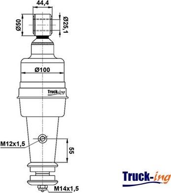 Montcada 0194045 - Dämpfer, Fahrerhauslagerung alexcarstop-ersatzteile.com