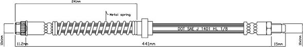 Motaquip VBH827 - Bremsschlauch alexcarstop-ersatzteile.com