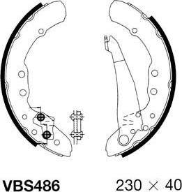 Motaquip VBS486 - Bremsbackensatz alexcarstop-ersatzteile.com