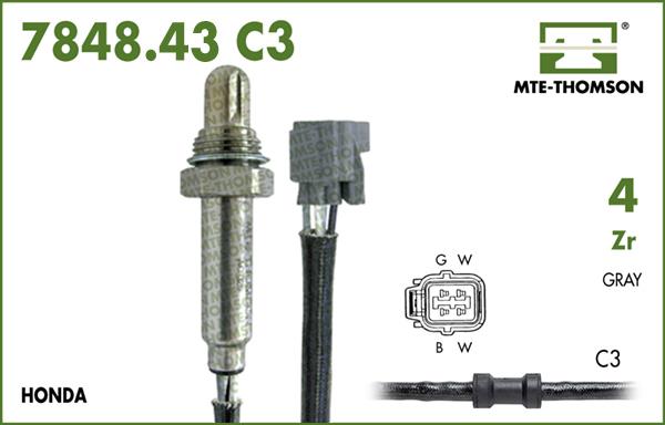 MTE-Thomson 7848.43.050C3 - Lambdasonde alexcarstop-ersatzteile.com