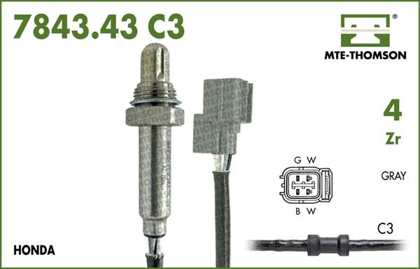 MTE-Thomson 7843.43.050C3 - Lambdasonde alexcarstop-ersatzteile.com