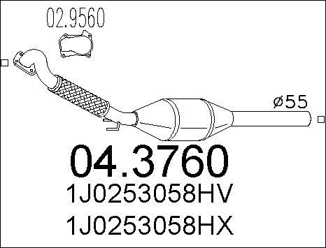 MTS 04.3760 - Katalysator alexcarstop-ersatzteile.com