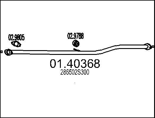 MTS 01.40368 - Abgasrohr alexcarstop-ersatzteile.com