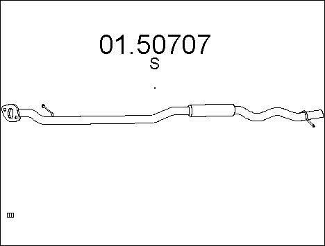 MTS 01.50707 - Mittelschalldämpfer alexcarstop-ersatzteile.com