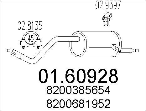 MTS 01.60928 - Endschalldämpfer alexcarstop-ersatzteile.com