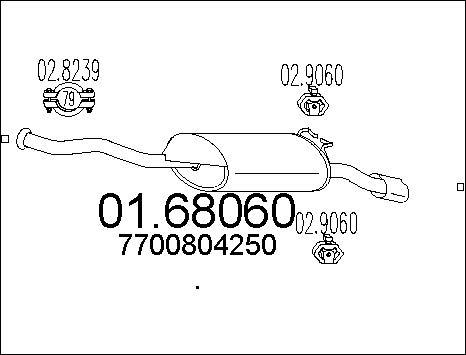 MTS 01.68060 - Endschalldämpfer alexcarstop-ersatzteile.com