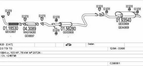 MTS C290081003536 - Abgasanlage alexcarstop-ersatzteile.com