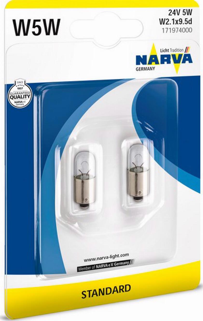 Narva 17197B2 - Glühlampe, Blink / Begrenzungsleuchte alexcarstop-ersatzteile.com