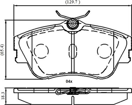 National NP3057 - Bremsbelagsatz, Scheibenbremse alexcarstop-ersatzteile.com