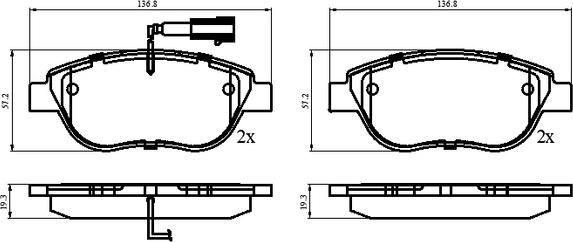 National NP3012 - Bremsbelagsatz, Scheibenbremse alexcarstop-ersatzteile.com