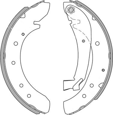 National NS4055 - Bremsbackensatz alexcarstop-ersatzteile.com