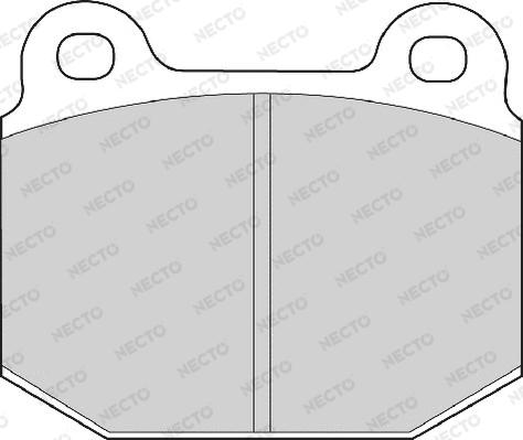 Necto FD465A - Bremsbelagsatz, Scheibenbremse alexcarstop-ersatzteile.com