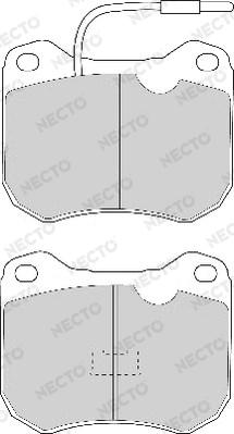 Necto FD4018A - Bremsbelagsatz, Scheibenbremse alexcarstop-ersatzteile.com