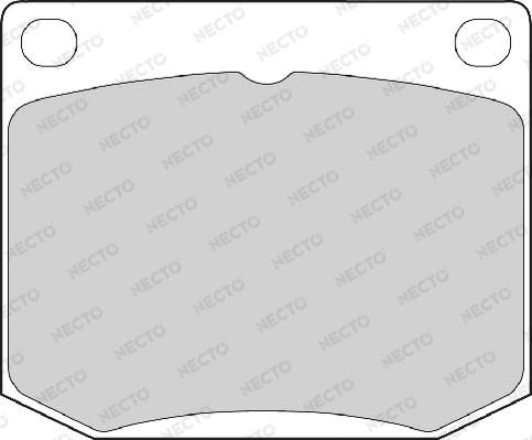 Necto FD4027A - Bremsbelagsatz, Scheibenbremse alexcarstop-ersatzteile.com