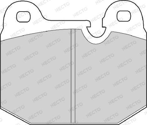 Necto FD4143A - Bremsbelagsatz, Scheibenbremse alexcarstop-ersatzteile.com