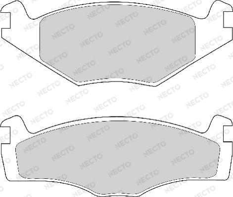 Necto FD4154A - Bremsbelagsatz, Scheibenbremse alexcarstop-ersatzteile.com