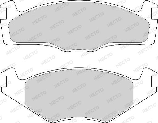 Necto FD4151A - Bremsbelagsatz, Scheibenbremse alexcarstop-ersatzteile.com