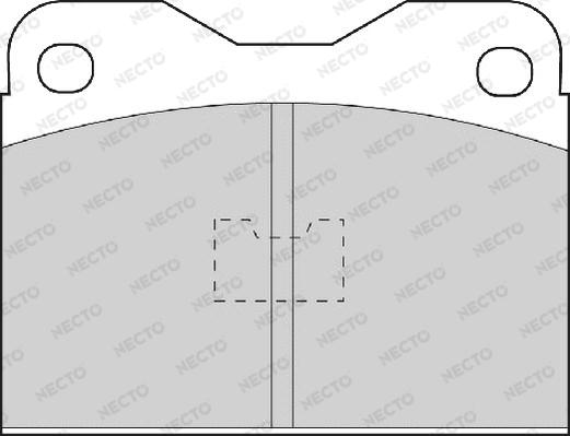 Necto FD489A - Bremsbelagsatz, Scheibenbremse alexcarstop-ersatzteile.com