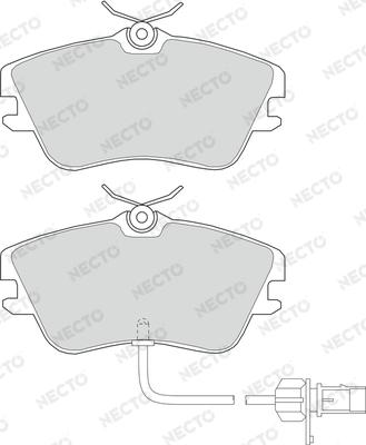 Necto FD6949V - Bremsbelagsatz, Scheibenbremse alexcarstop-ersatzteile.com