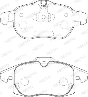 Necto FD6947A - Bremsbelagsatz, Scheibenbremse alexcarstop-ersatzteile.com