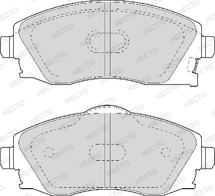 Necto FD6960A - Bremsbelagsatz, Scheibenbremse alexcarstop-ersatzteile.com