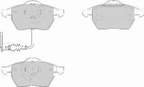 Necto FD6915N - Bremsbelagsatz, Scheibenbremse alexcarstop-ersatzteile.com