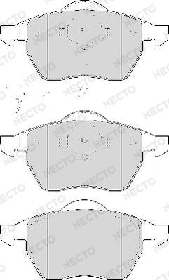 Necto FD6920A - Bremsbelagsatz, Scheibenbremse alexcarstop-ersatzteile.com