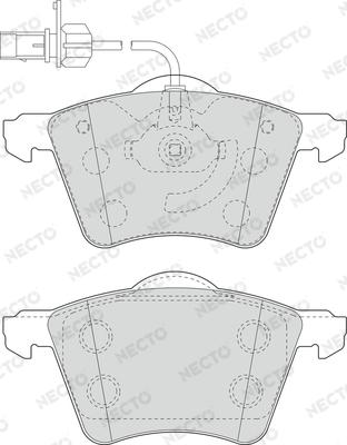 Necto FD6921V - Bremsbelagsatz, Scheibenbremse alexcarstop-ersatzteile.com