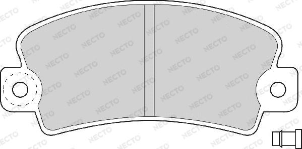 Necto FD692A - Bremsbelagsatz, Scheibenbremse alexcarstop-ersatzteile.com