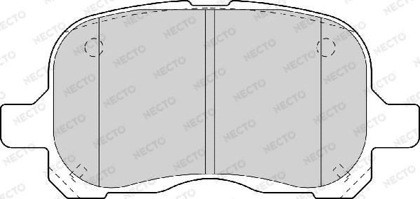 Necto FD6979A - Bremsbelagsatz, Scheibenbremse alexcarstop-ersatzteile.com