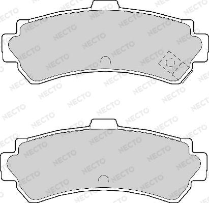 Necto FD6977A - Bremsbelagsatz, Scheibenbremse alexcarstop-ersatzteile.com