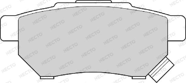 Necto FD6458A - Bremsbelagsatz, Scheibenbremse alexcarstop-ersatzteile.com