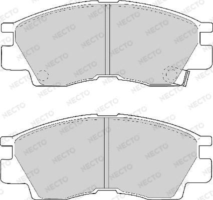 Necto FD6598A - Bremsbelagsatz, Scheibenbremse alexcarstop-ersatzteile.com