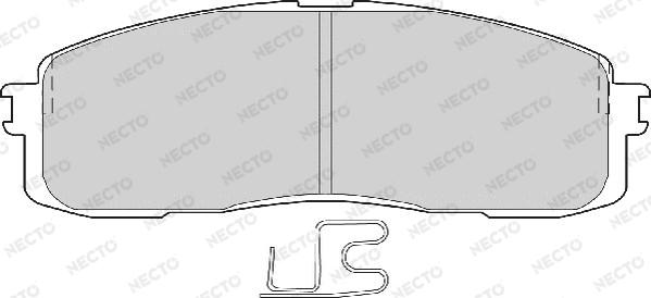 Necto FD6559A - Bremsbelagsatz, Scheibenbremse alexcarstop-ersatzteile.com